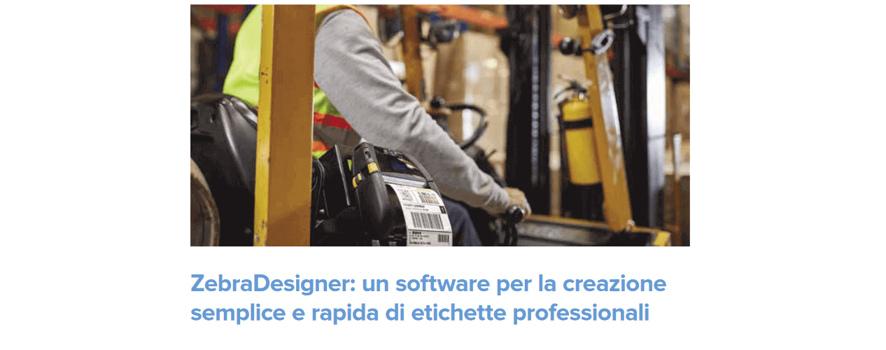 SOFTWARE PROFESSIONALE DI STAMPA ETICHETTE DI CODICI A BARRE ZEBRADESIGNER